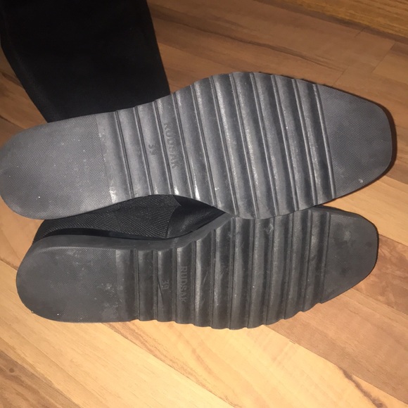 Rudsak knitted knee-high stockings boots with  platform and leather detailing - Picture 6 of 7